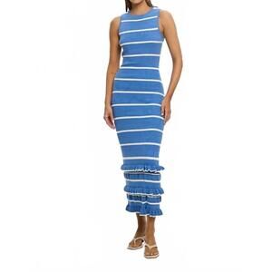 stripe knit bodycon dress Black And Cream Stripe Bodycon Knit Dress – AX Paris main image 1